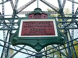 Plaque de construction.