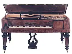 Piano carré C. Oehler, Stuttgart, années 1870.