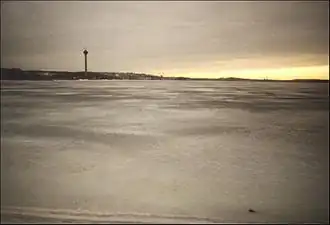 Le Näsijärvi en hiver.