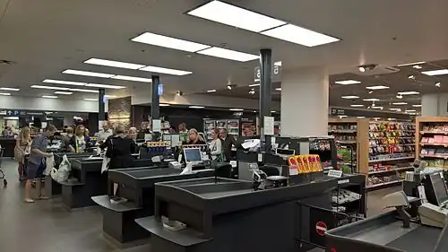 Caisse avant la fermeture du soir en 2016.