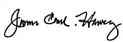 Signature de James Michael Harvey