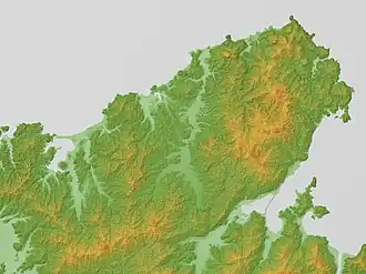 Carte de la péninsule de Tango.