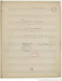 Image illustrative de l’article Tantum ergo sacramentum (Holmès)