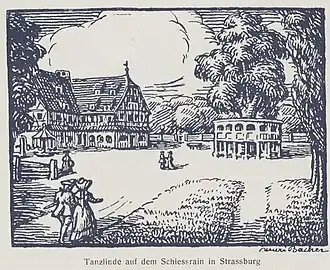 Tilleul de danse sur le terrain de tir de Strasbourg, Henri Bacher.