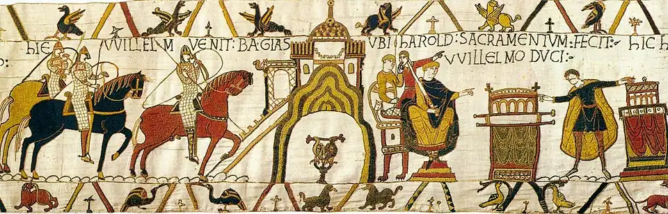 La tapisserie de Bayeux.
