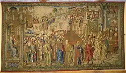 L'une des 10 tapisseries de la tenture de David et Bethsabée.