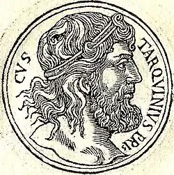 « Lucius Tarquinius Priscus Lucomnies », dit Tarquin l'Ancien.