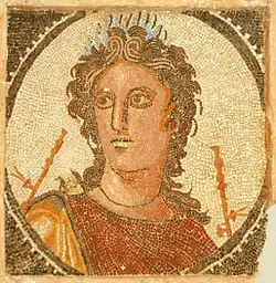 Euterpe mosaïque romaine du IIe&nbsp;siècle, :Museu Nacional Arqueològic de Tarragona&nbsp;(ca)