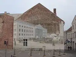 La peinture murale, reproduction d'une lithographie de 1860 par Louis Höflinger