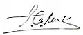Signature de Taur Matan Ruak