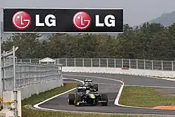 Les Lotus T128 sur le circuit de Yeongam