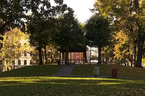 Tegnérlunden vers l'ouest.