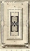 Plan d'ensemble, gravé par Chauvet, 1830