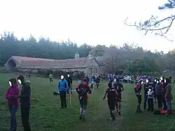 La ferme du Cade (831&nbsp;m), ici sur le Grand Trail des Templiers 2014