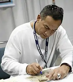 Temuera Morrison, l'interprète de Jango Fett.