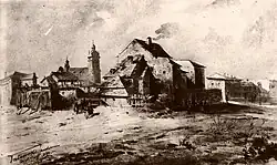 Rue MiodowaAquarelle Teodora Talowskiego, 1895