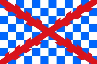 Drapeau du Tercio de Ambrogio Spinola jusqu'en 1621.