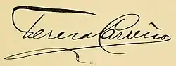 signature de Teresa Carreño