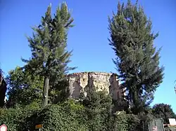 La même exèdre vue depuis la Viale del Monte Oppio.