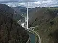 Centrale thermique de Trbovlje (fermée en 2014) dans la vallée de la Save en 2010.