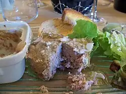 Terrine de sanglier.