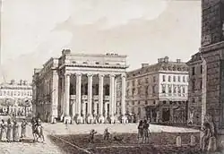 La salle Favart en 1820 par Christophe Civeton