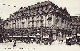 Le théâtre des Arts de Rouen, détruit en 1940-1944.