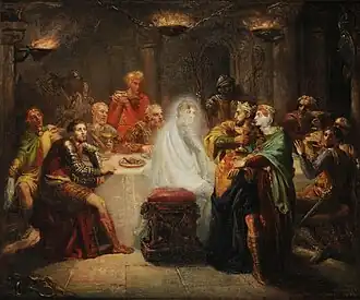 Théodore Chassériau, Le Fantôme de Banquo, 1855.