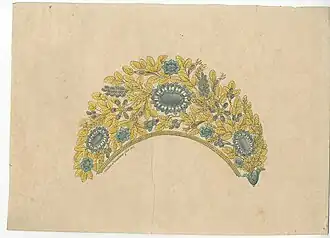 Théodore Hasslauer, Projet de diadème (1826).