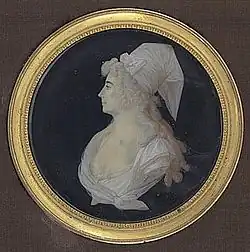  Miniature sur ivoire de François Hippolyte Desbuissons XVIIIe&nbsp;siècle