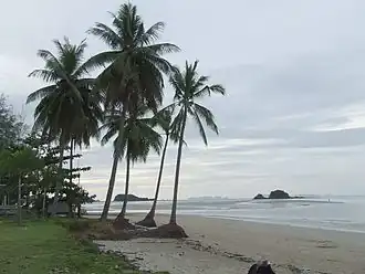 Plage de sable blanc à Ko Lanta.