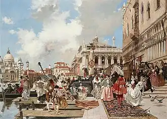 Le carnaval de Venise par François Flameng