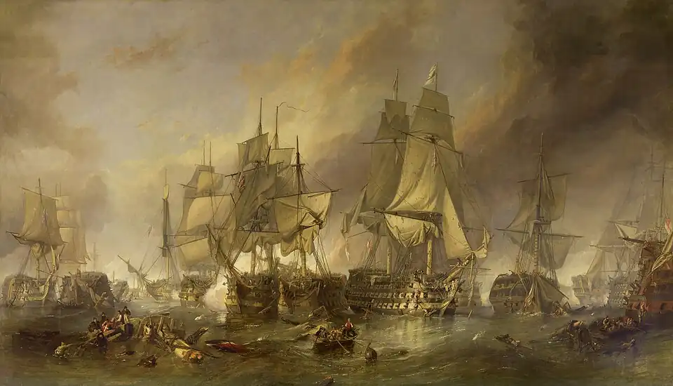 La Bataille de Trafalgar, vers 1836National Maritime Museum