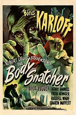 Description de l'image The Body Snatcher (1945 poster).jpg.