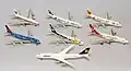 Collection de Boeing 747 au 1/500.