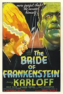 affiche du film La fiancée de Frankenstein