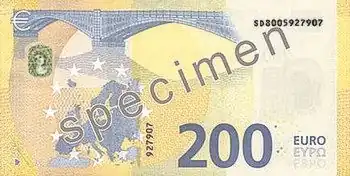 Deux cents euros, Face verso