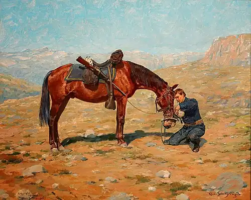 The Last Drop, huile sur toile, 16&nbsp;×&nbsp;20&nbsp;in. (40,6&nbsp;×&nbsp;50,8&nbsp;cm), Tacoma Art Museum.