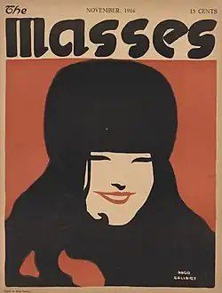 Dessin de Hugo Gellert&nbsp;(en) (novembre 1916).