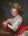 Antoine Vestier, The Pretty Garderner, 1787