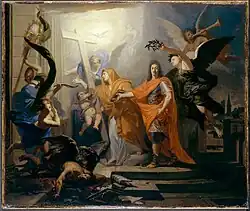 La restauration de la religion catholique à Strasbourg. vers 1681.