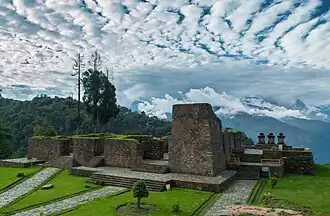 Vestiges de Rabdentse, l'ancienne capitale du royaume.