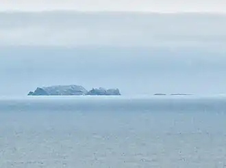 Les îles Sœurs, vu depuis le Cap Young de l'île Chatham