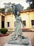 Statue de Marianne dans la cour de l'ancien palais du gouverneur.