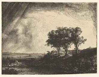 Les Trois Arbres(1643, Rijksmuseum Amsterdam).