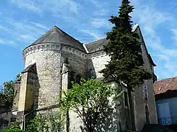 Le chevet de l'église Saint-Martial.