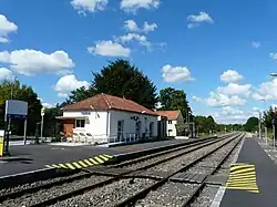 Les voies en direction de Périgueux.