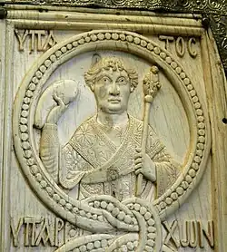 Détail du feuillet gauchehaut.