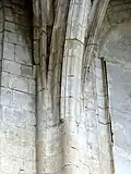 Chœur, retombée du doubleau intermédiaire.