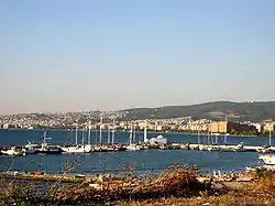 Vue depuis Mikro Emvolo vers le centre de Thessalonique.